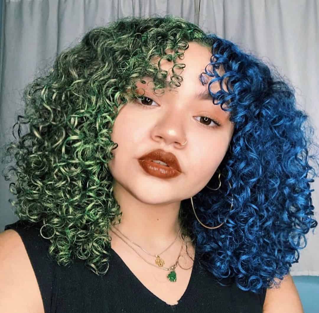 Green Blue Temporary Hair Dye