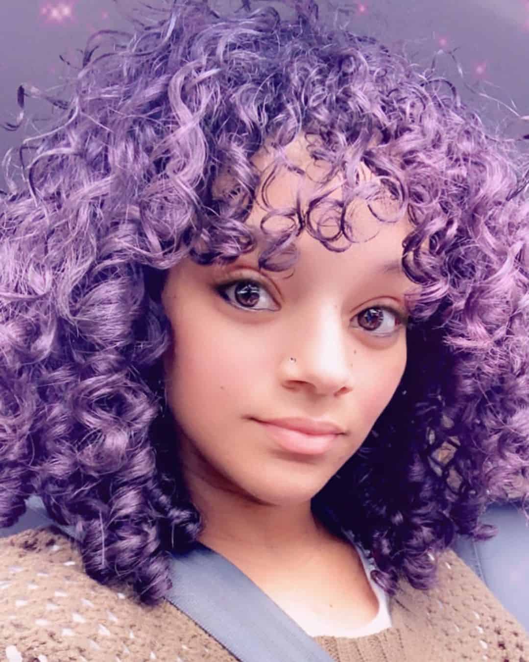 Purple Temporary Haircut Dye