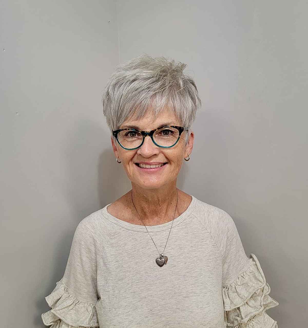 audrey hepburn inspired pixie for a lady over 60