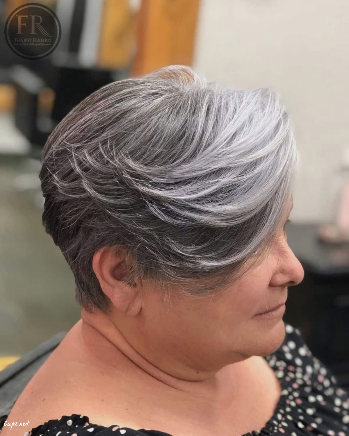 feathered pixie bob for women over 50