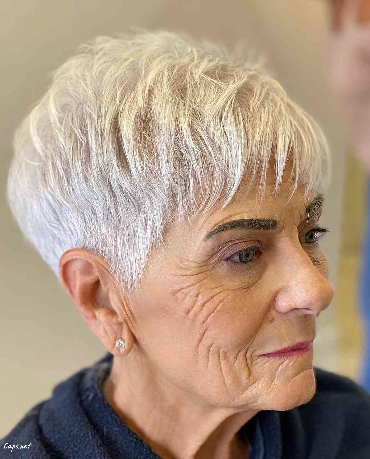 short pixie cut for women over 70