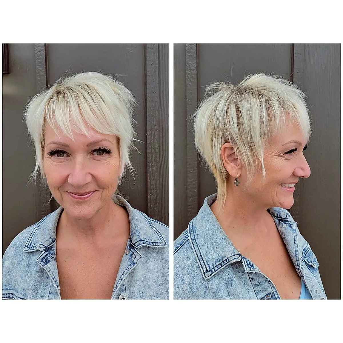 very sassy blonde pixie cut for thin hair