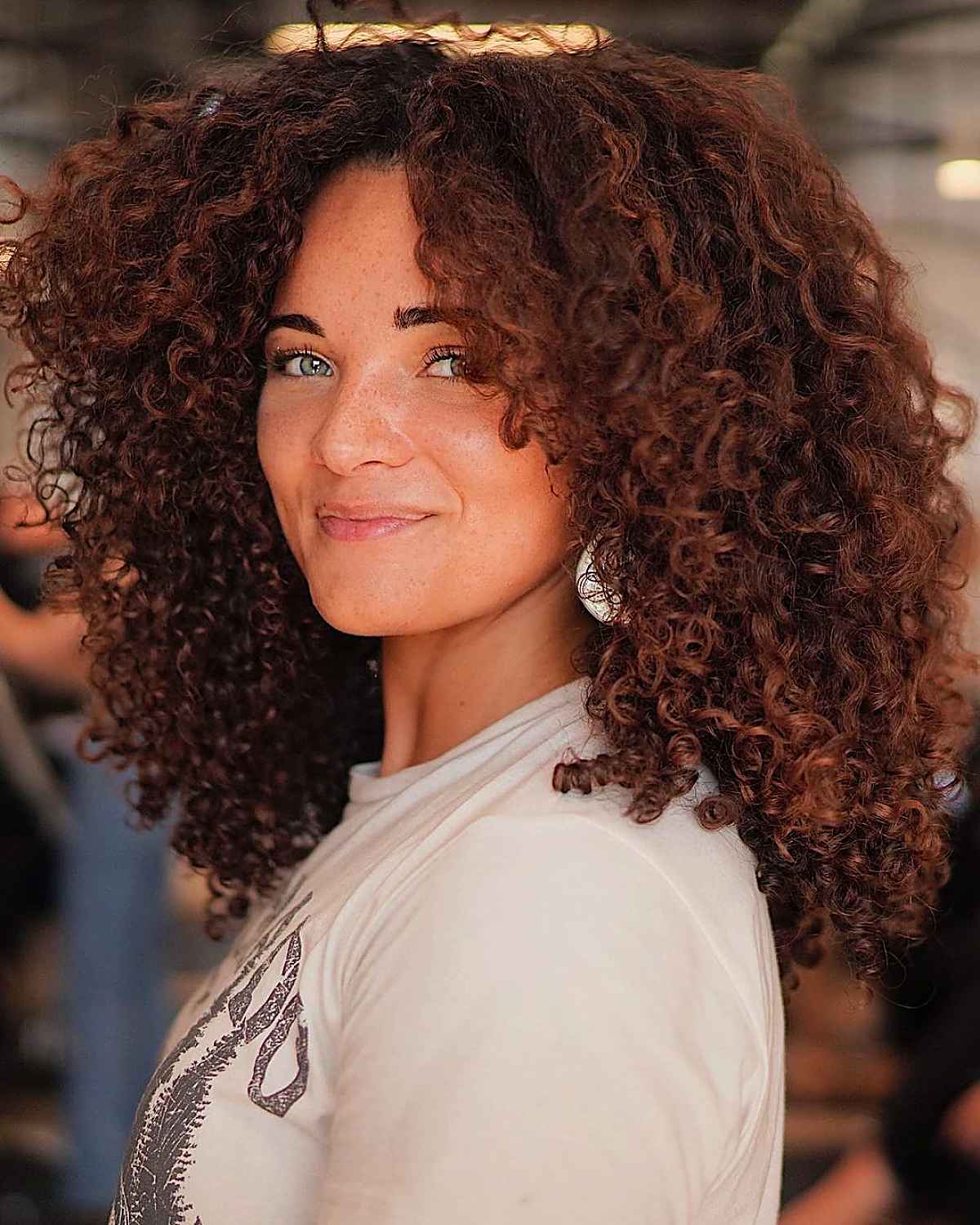 extra long bob for thick curly hair