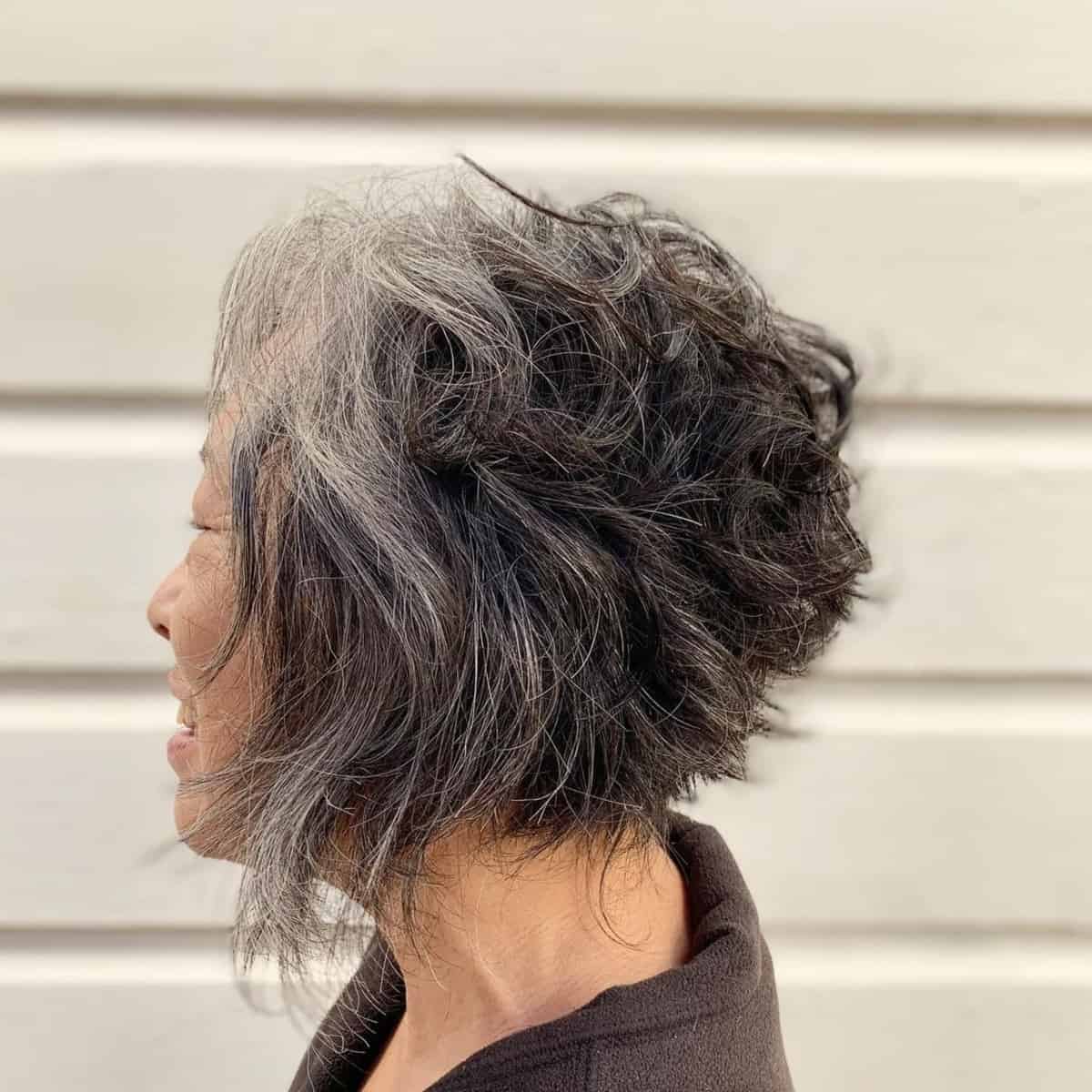 layered bob for 60 year olds