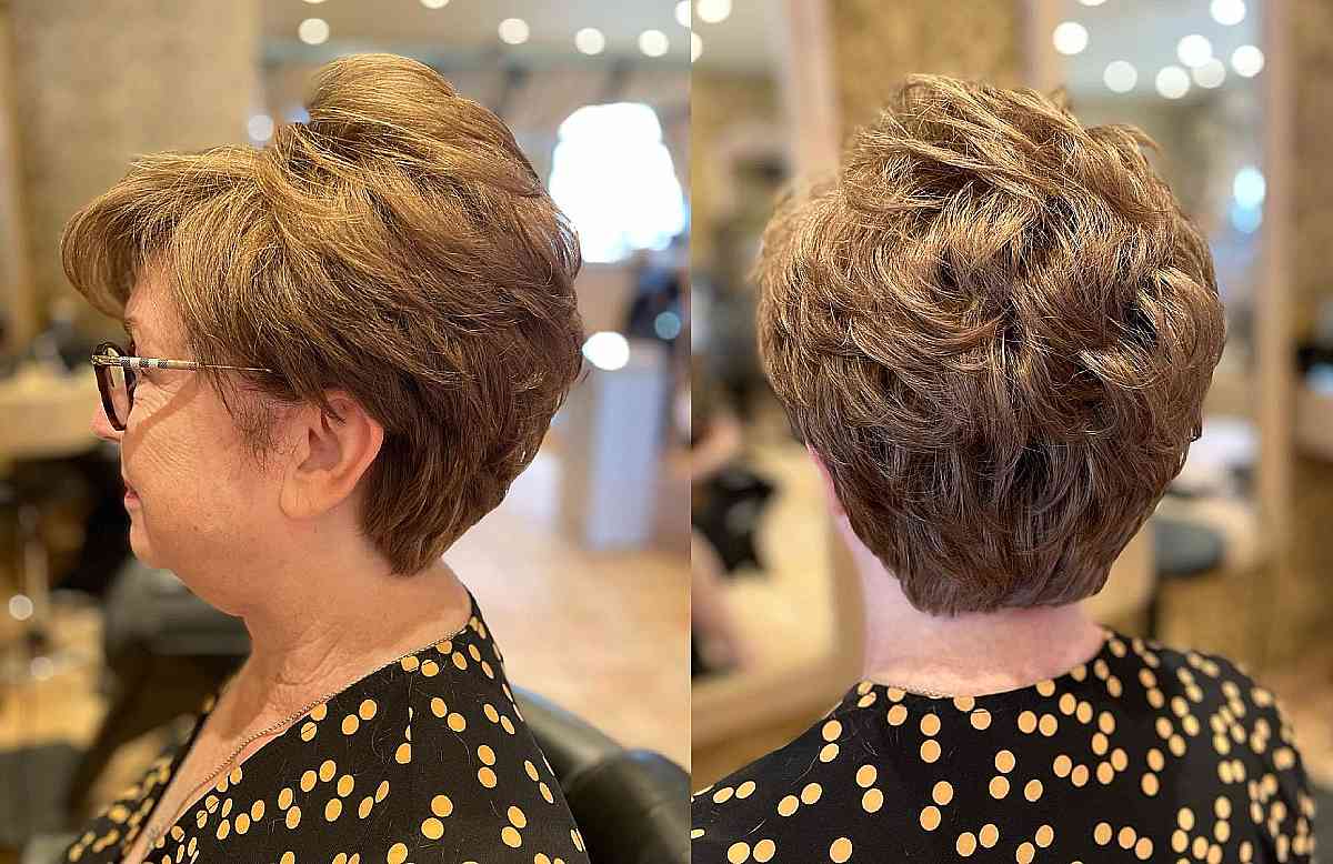 lixie cut with crown layers for 60 year olds