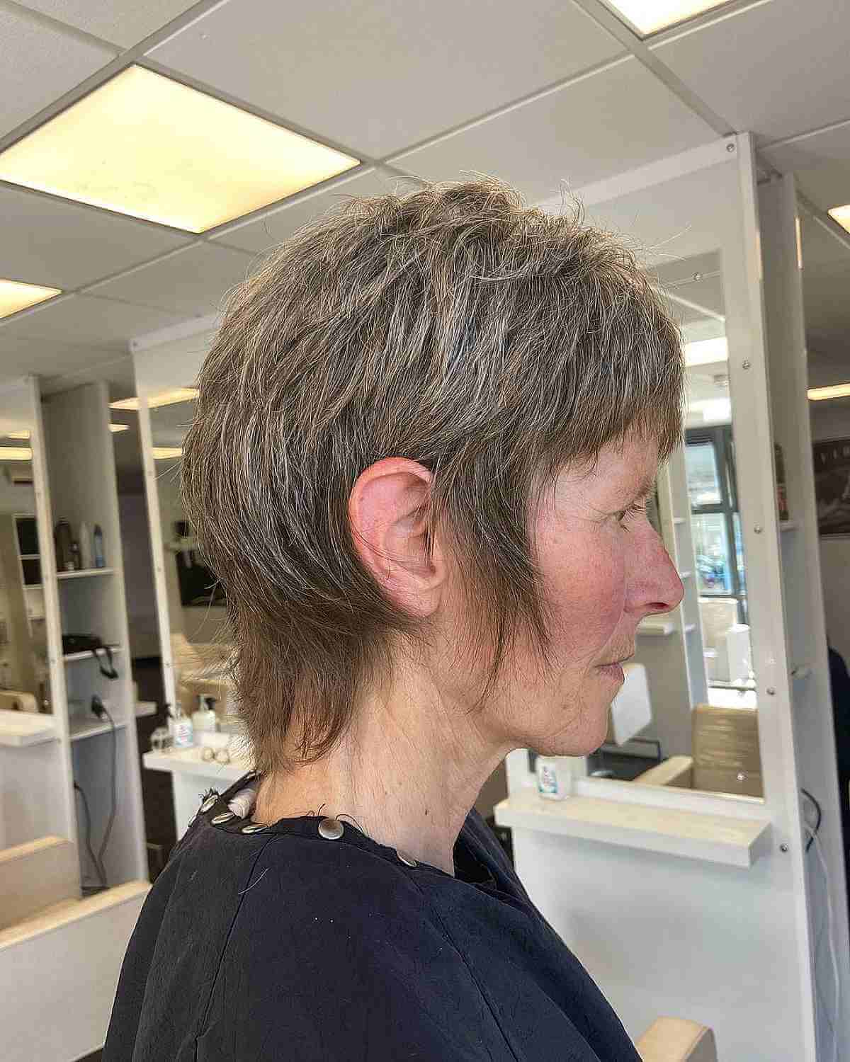 mini shaggy wolf cut for women over sixty